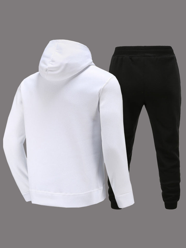 Damen Hoodie und Jogginghose Set mit kreativem Lippenmotiv Drune