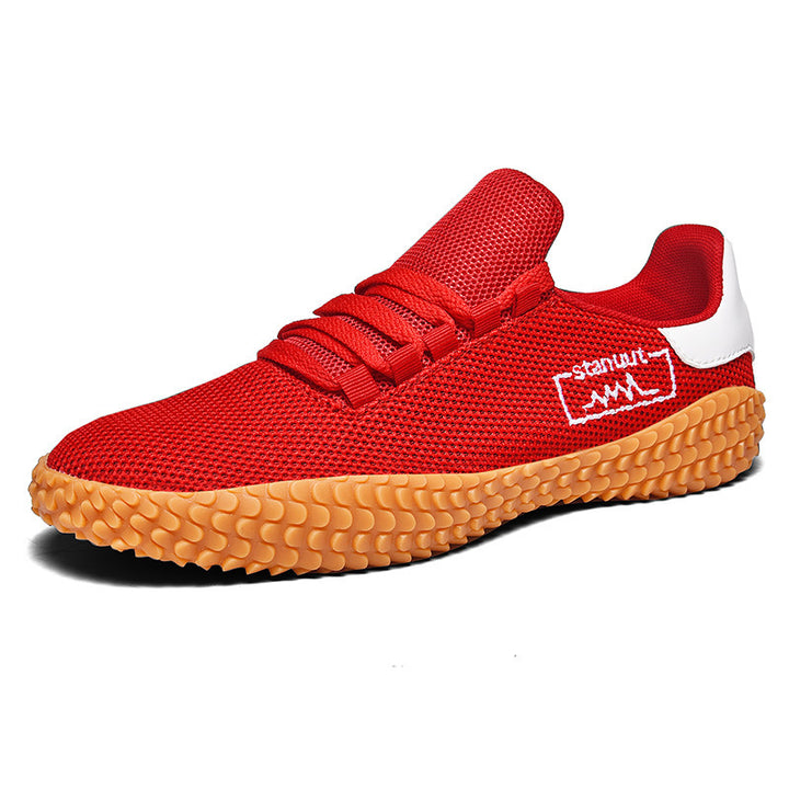 Herren Camouflage Strick-Sneaker mit griffiger Wabenprofilsohle und gepolstertem Knöchelkragen Drune