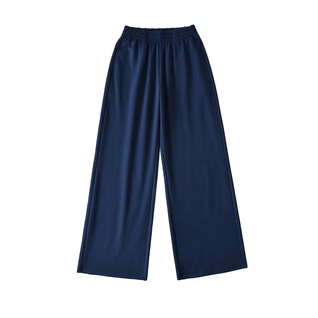 Damen weite Jersey-Hose mit elastischem Bund Drune