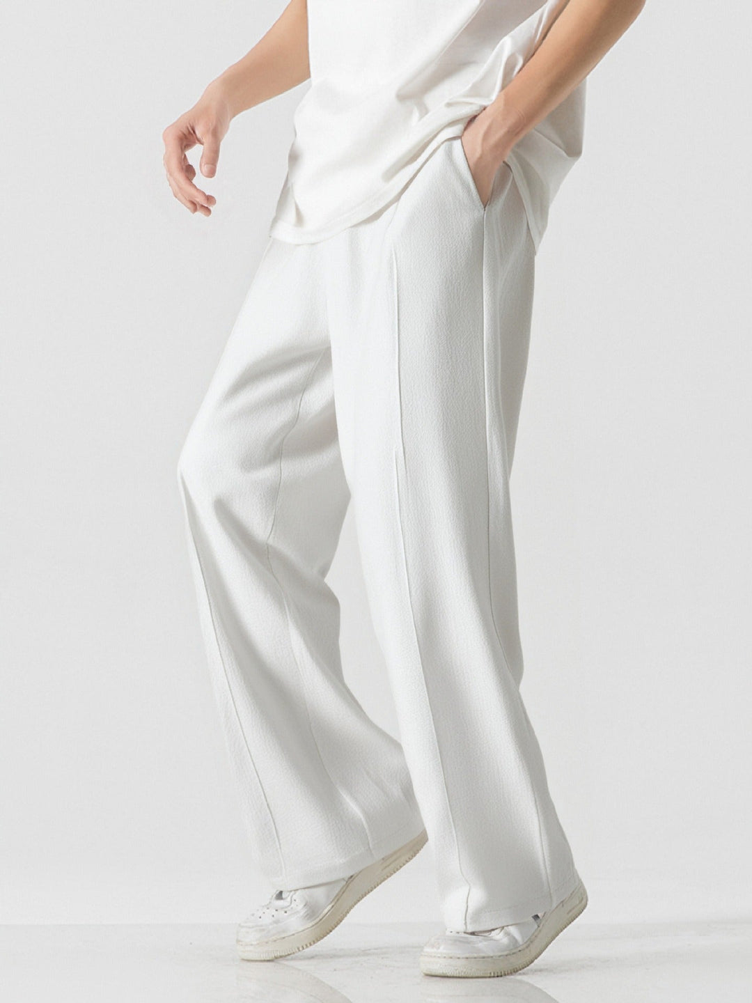 Herren Elegante, weite Freizeithose aus atmungsaktivem Gewebe Drune