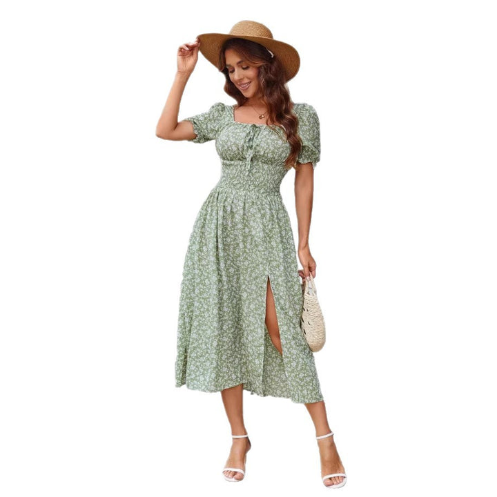 Damen Sommerkleid mit floralem Muster Drune