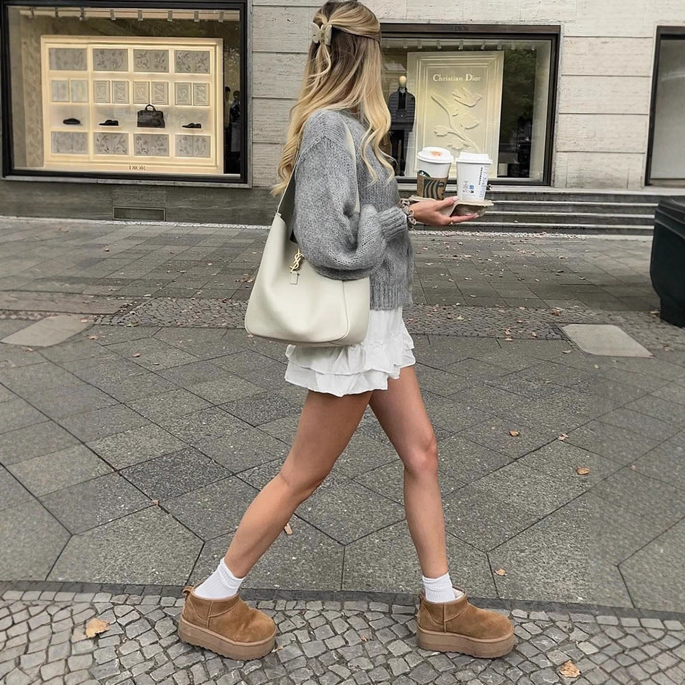 Damen kuscheliger Strickcardigan Drune