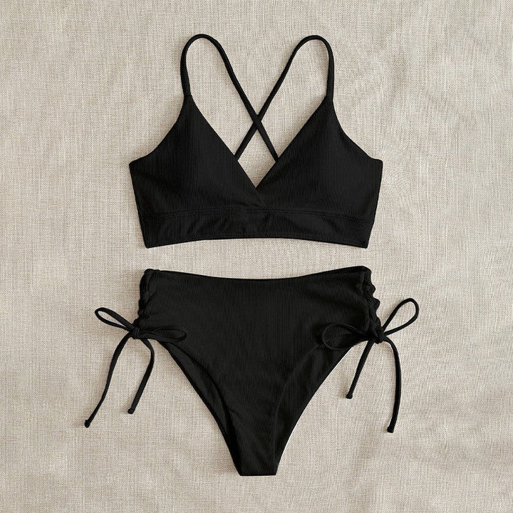 Damen Bikini-Set mit verstellbaren Trägern und raffinierten Schnürdetails Drune