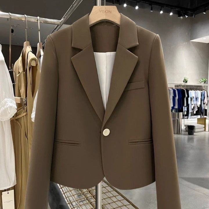 Damen Eleganter Blazer mit schmalem Schnitt Drune