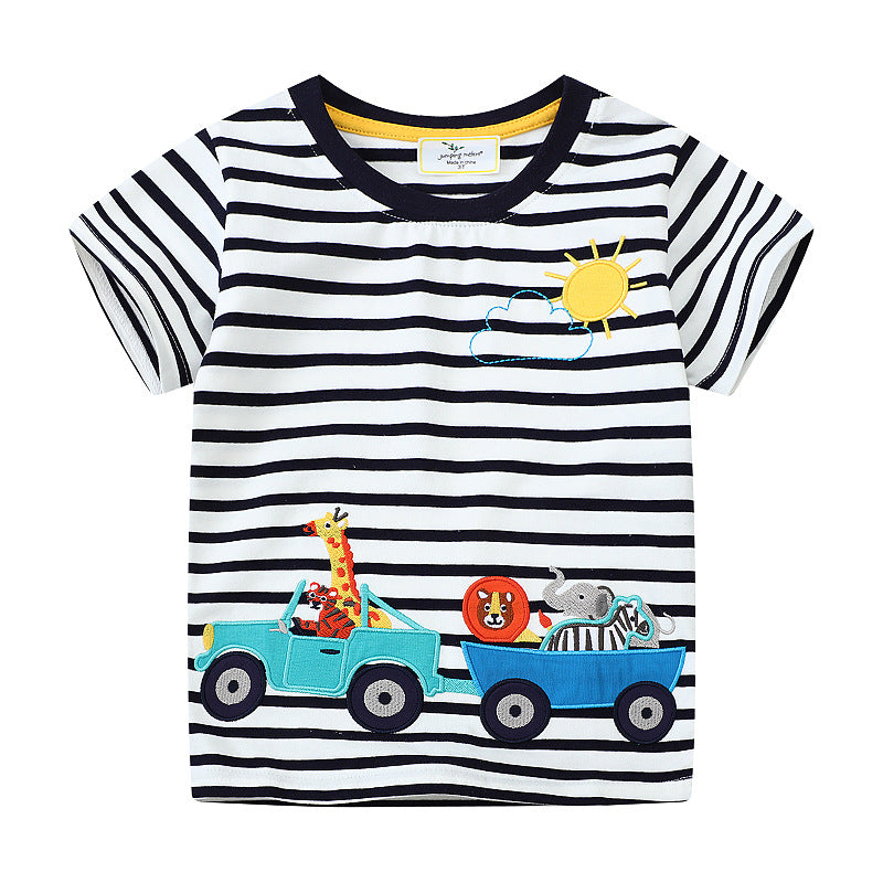Jungen T-Shirt mit kreativem Safari-Motiv Drune