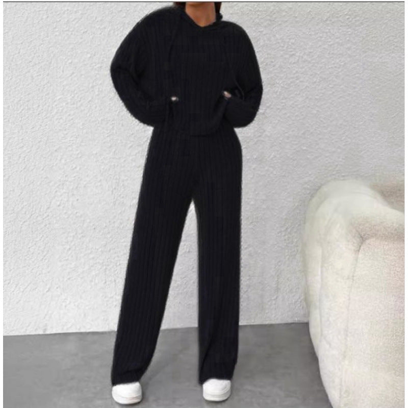 Damen lässiger Strickanzug Drune