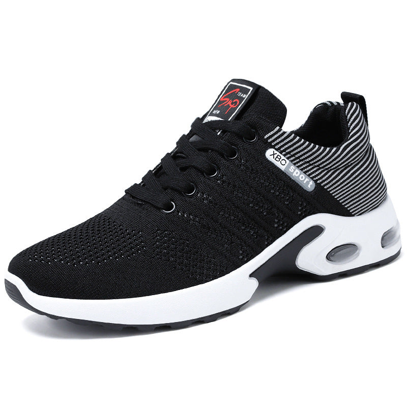 Herren nan atmungsaktive leichte Strick-Sneaker mit Luftkissen und rutschfester Laufsohle Drune