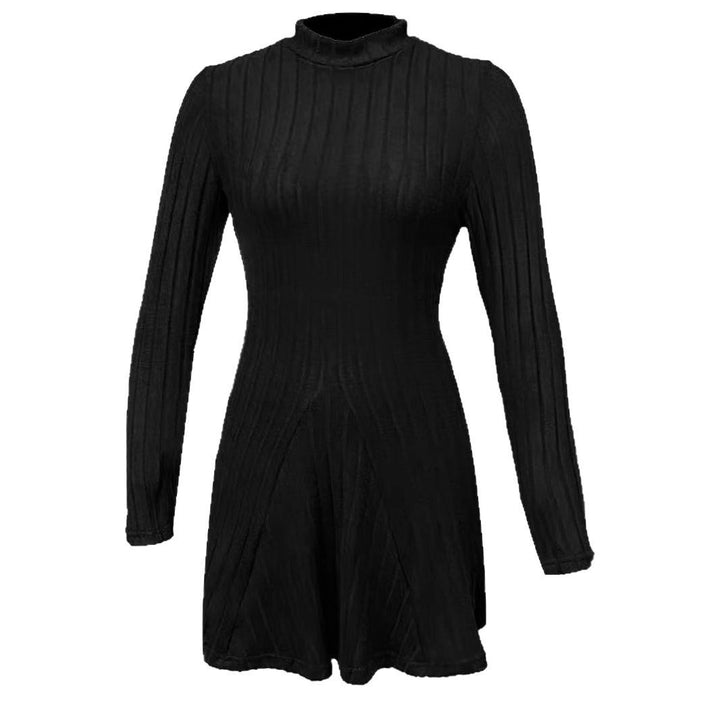 Damen Strickkleid mit strukturiertem Design und langem Ärmel Drune