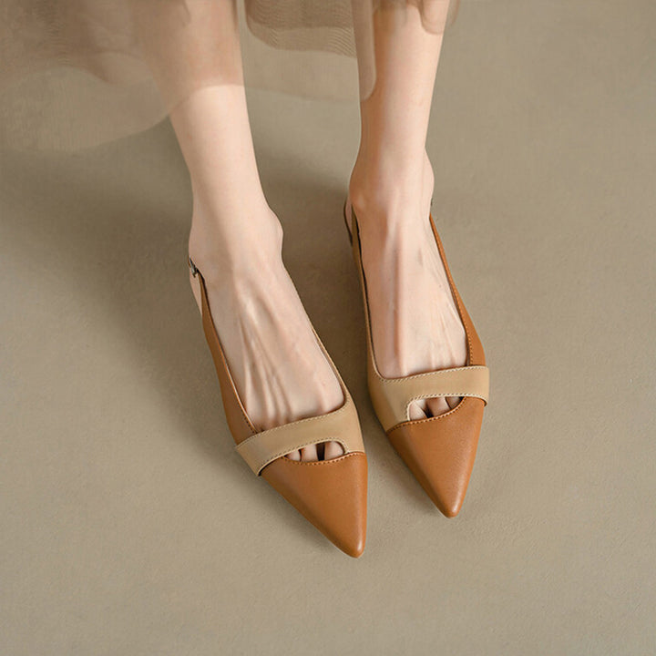Damen Slingback Pumps mit modernem Cut-Out-Design und elegantem spitzen Fußbett Drune
