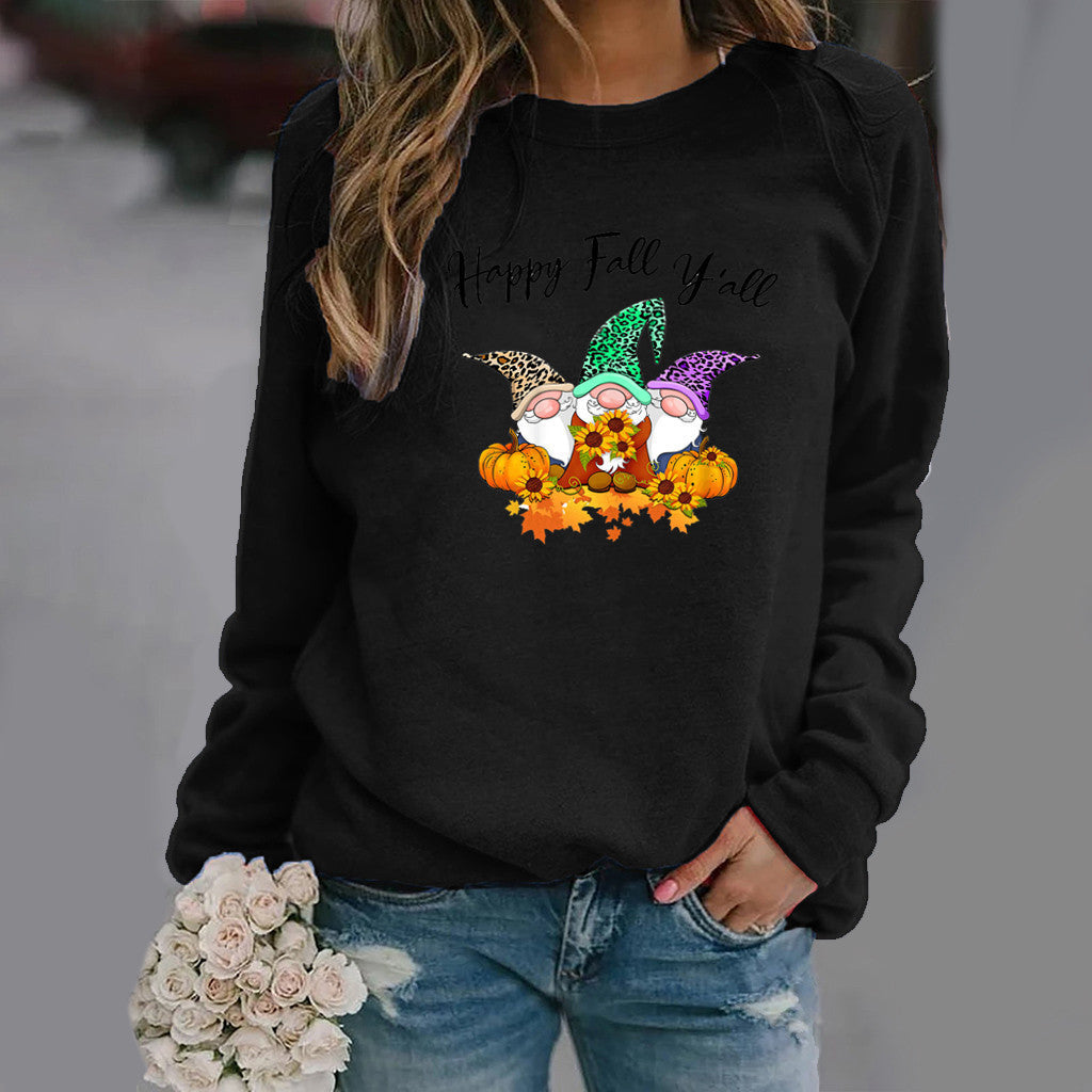 Damen Sweatshirt mit Herbstmotiv und gemütlichem Schnitt Drune