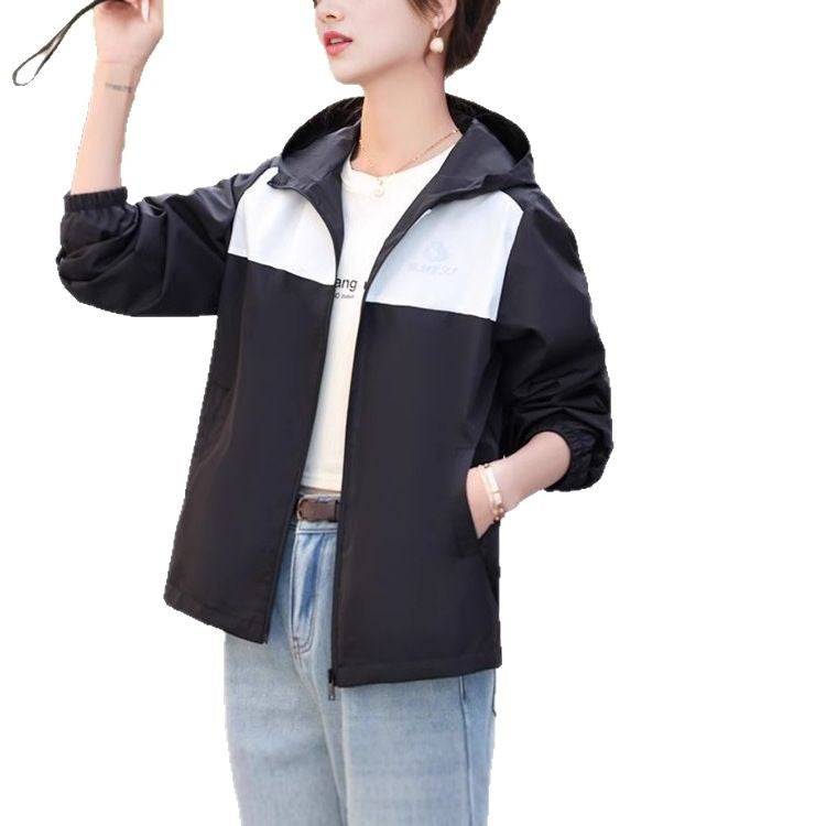 Damen leichte Übergangsjacke mit praktischem Kapuzen-Design Drune