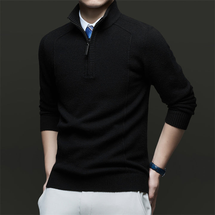 Herren Stehkragen Pullover aus hochwertigem Material Drune