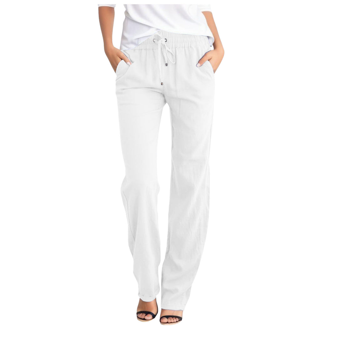 Damen Bequeme Freizeithose mit elastischem Bund und praktischen Seitentaschen Drune