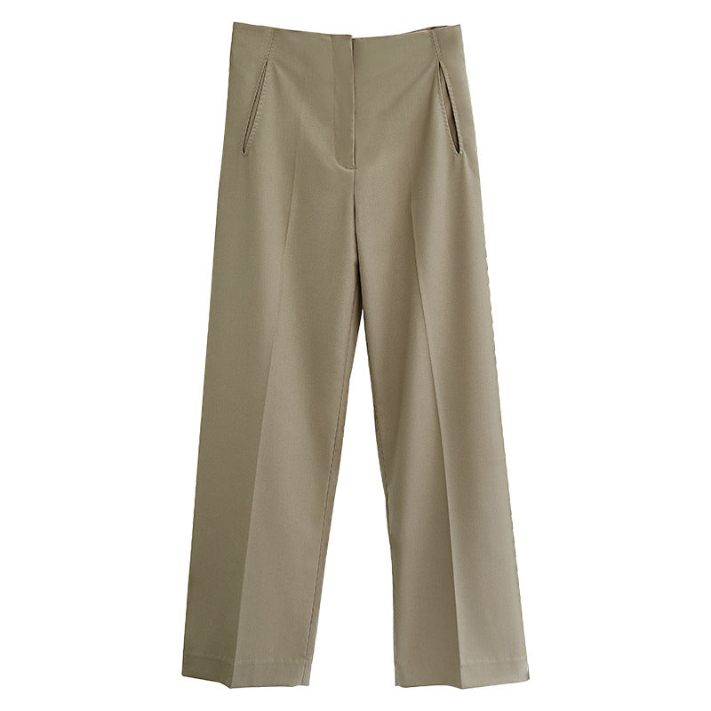 Damen elegante und weit geschnittene Anzughose Drune