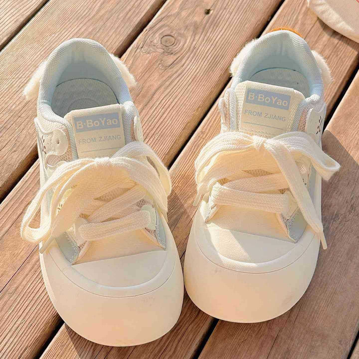 Damen Sneaker mit verspieltem Design und plüschigen Details Drune