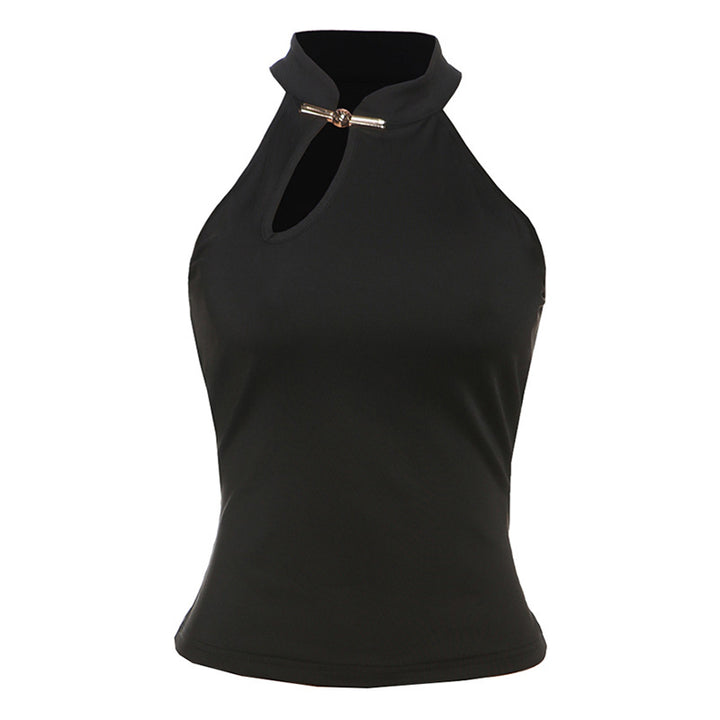 Damen Elegantes Haltertop mit modischer Schlitz-Detail Drune