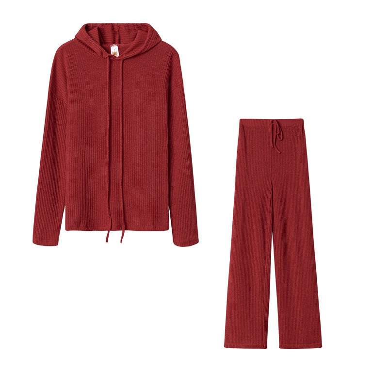 Damen Gemütlicher Pullover und Hose Set Drune