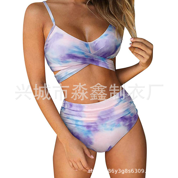 Damen Crop-Top Bikini-Set mit geflochtenem Design Drune
