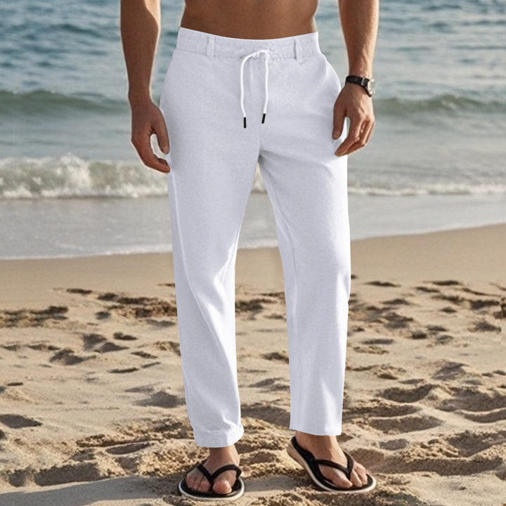 Herren Bequeme Strandhose mit elastischem Bund und praktischen Seitentaschen Drune