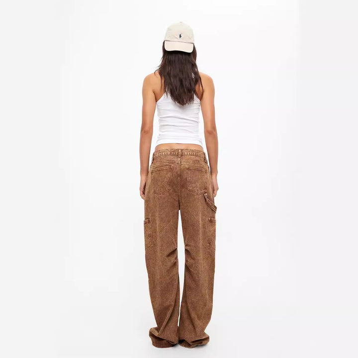Damen Cargo-Jeans im lässigen Schnitt mit praktischen Taschen Drune