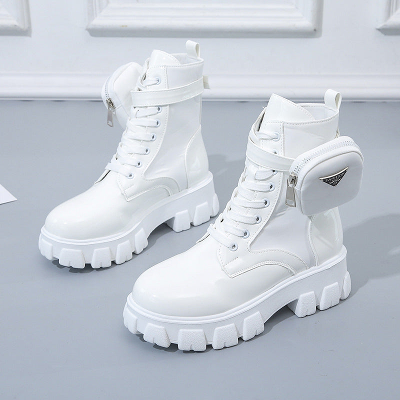 Damen High-Top Stiefel mit robustem Sohlendesign und praktischem Reißverschluss Drune
