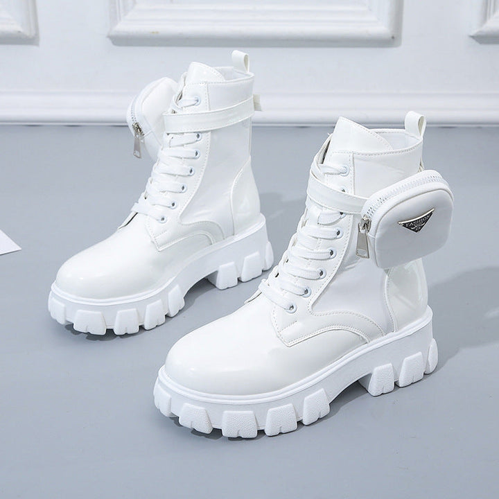 Damen High-Top Stiefel mit robustem Sohlendesign und praktischem Reißverschluss Drune
