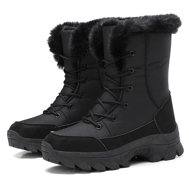 Damen Winterstiefel mit isolierendem Innenfutter und rutschfester Profilsohle Drune