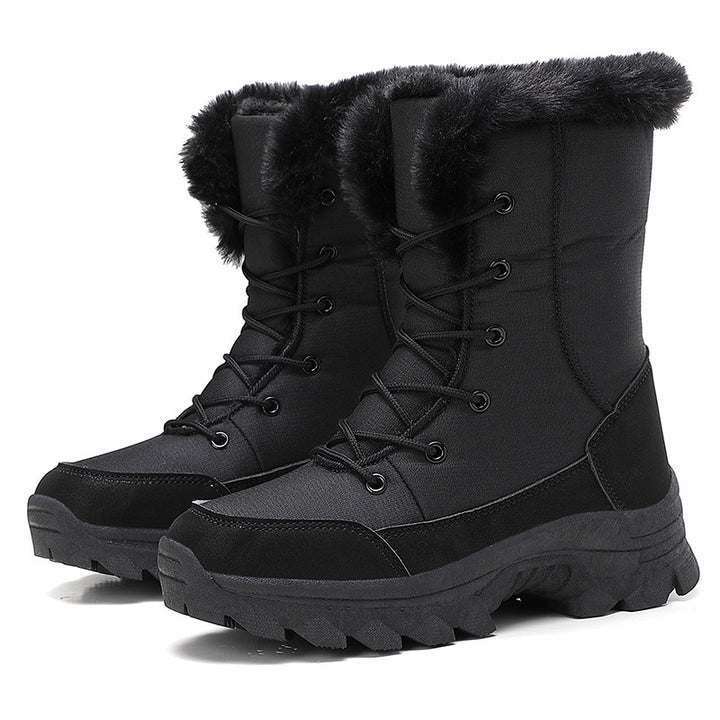 Damen Winterstiefel mit isolierendem Innenfutter und rutschfester Profilsohle Drune