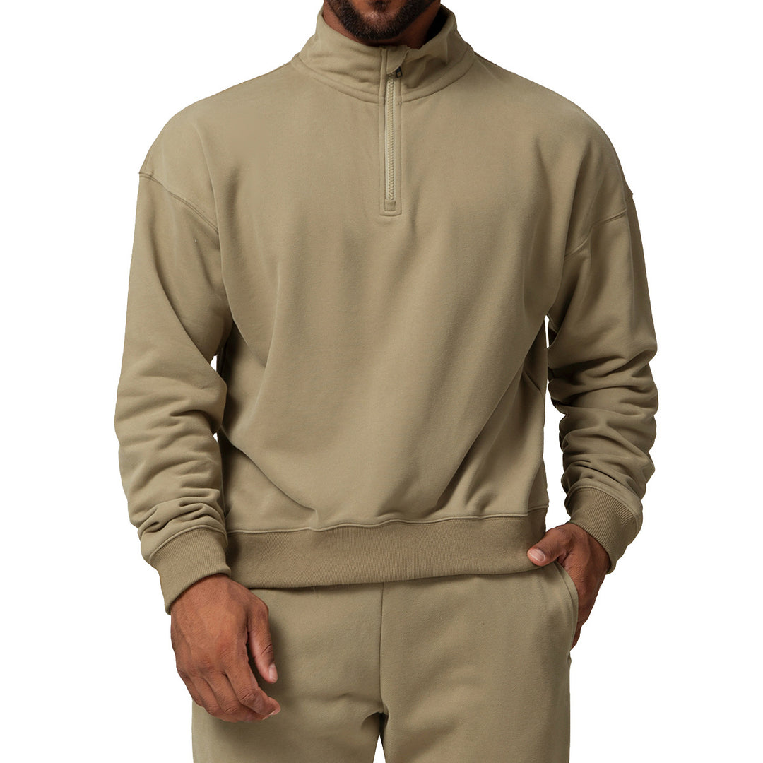Herren Sweatshirt mit kurzem Reißverschluss Drune