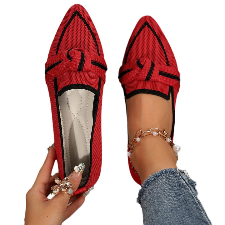 Damen Slip-On Mokassins mit elegantem Knoten-Detail Drune