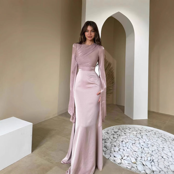 Damen Abendkleid mit eleganter Drapierung Drune