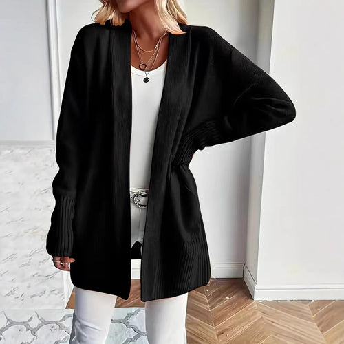 Damen Offener Strickmantel im lässigen Stil Drune
