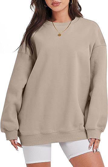 Damen nan extraweites Oversize-Sweatshirt mit überschnittener Schulter und angerautem Innenfutter Drune