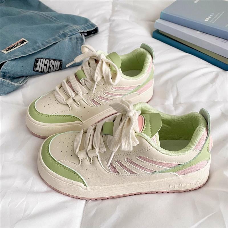 Damen Sportliche Sneakers mit atmungsaktiver Struktur und modischen Akzenten Drune