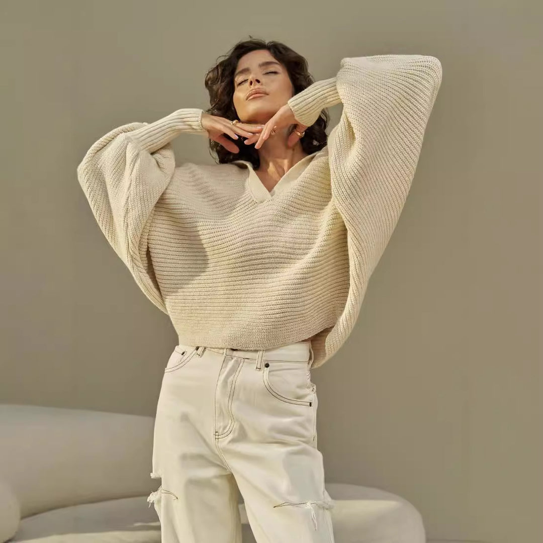 Damen Kuscheliger Oversized Pullover Drune