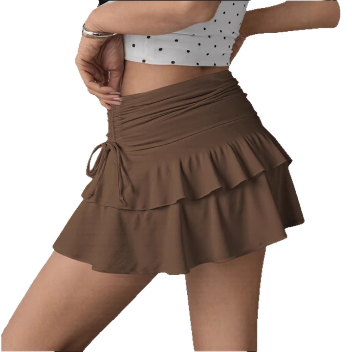 Damen Rüschenshorts mit verstellbarem Bund Drune