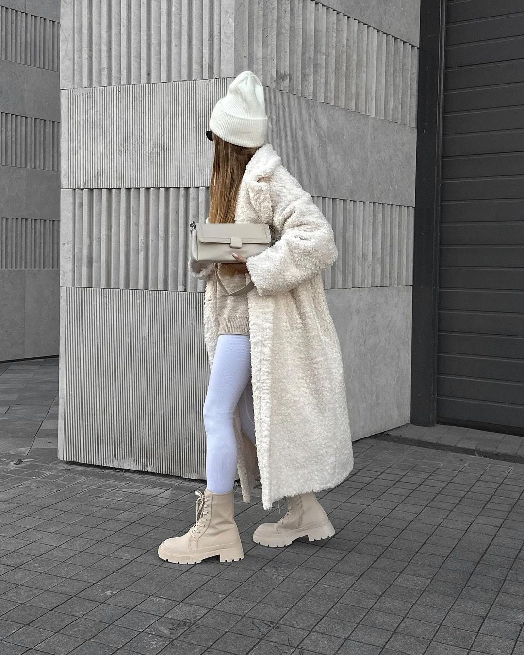 Damen Fleece Mantel Drune