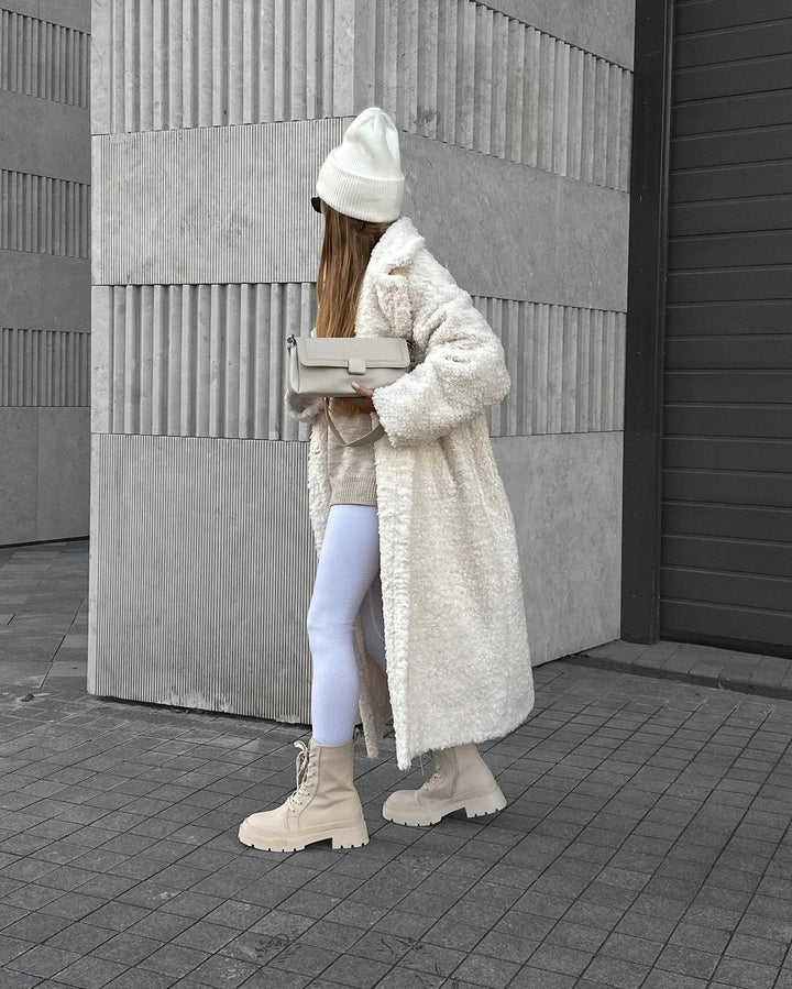 Damen Fleece Mantel Drune