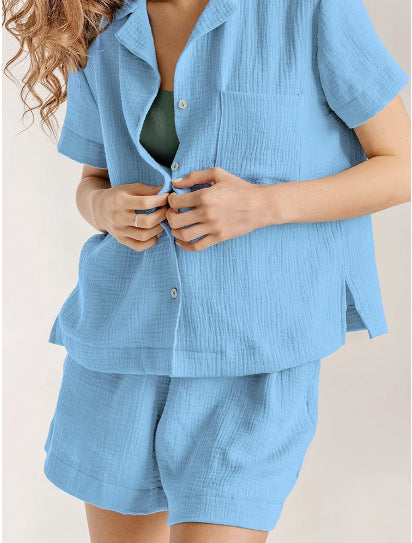 Damen Lightweight Casual Loungewear Set Drune
