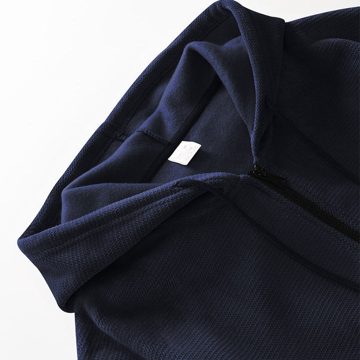 Herren sportlicher Zip-Hoodie aus atmungsaktivem Material mit Taschen Drune