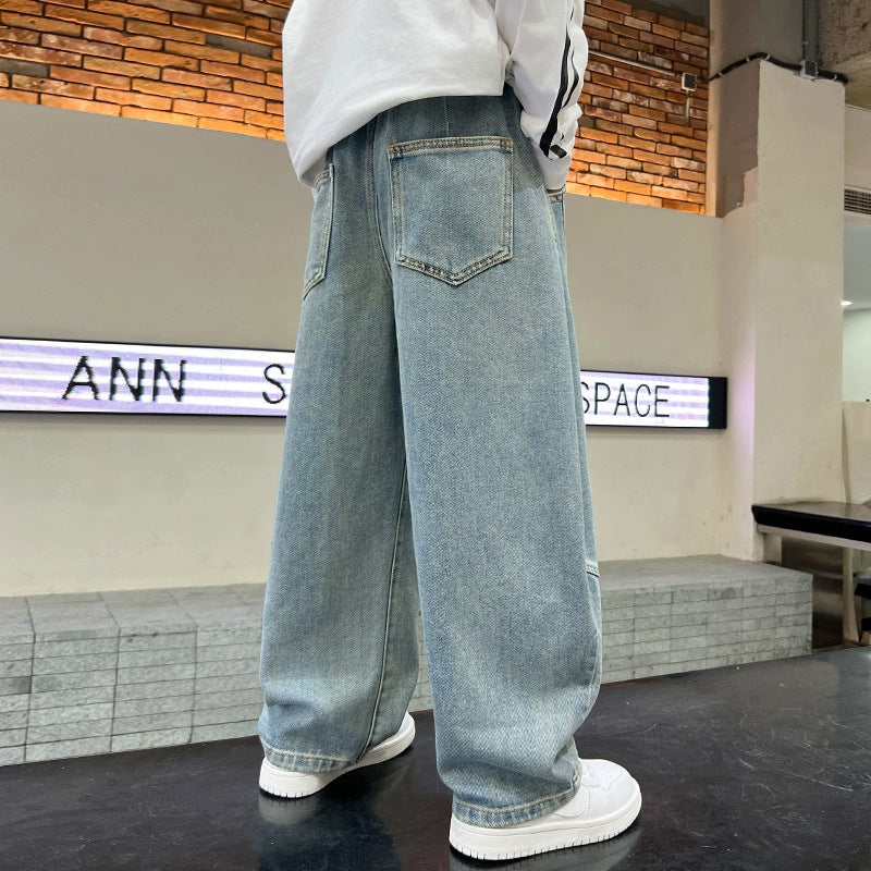 Damen oversized Jeans mit einzigartigem Schnitt und tiefen Taschen Drune