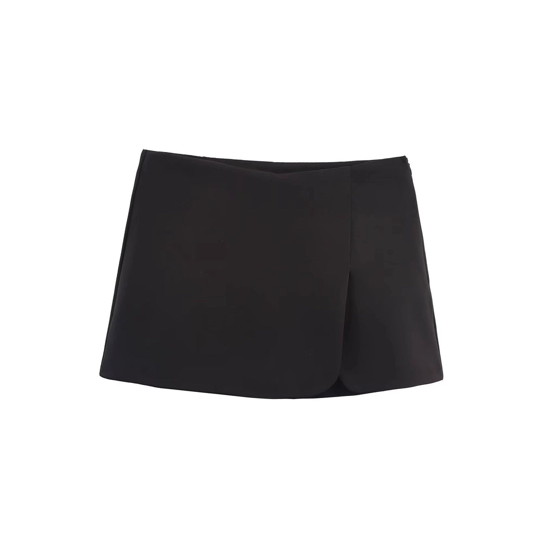 Damen Minirock mit exklusivem Schnitt und eleganter Drapierung Drune