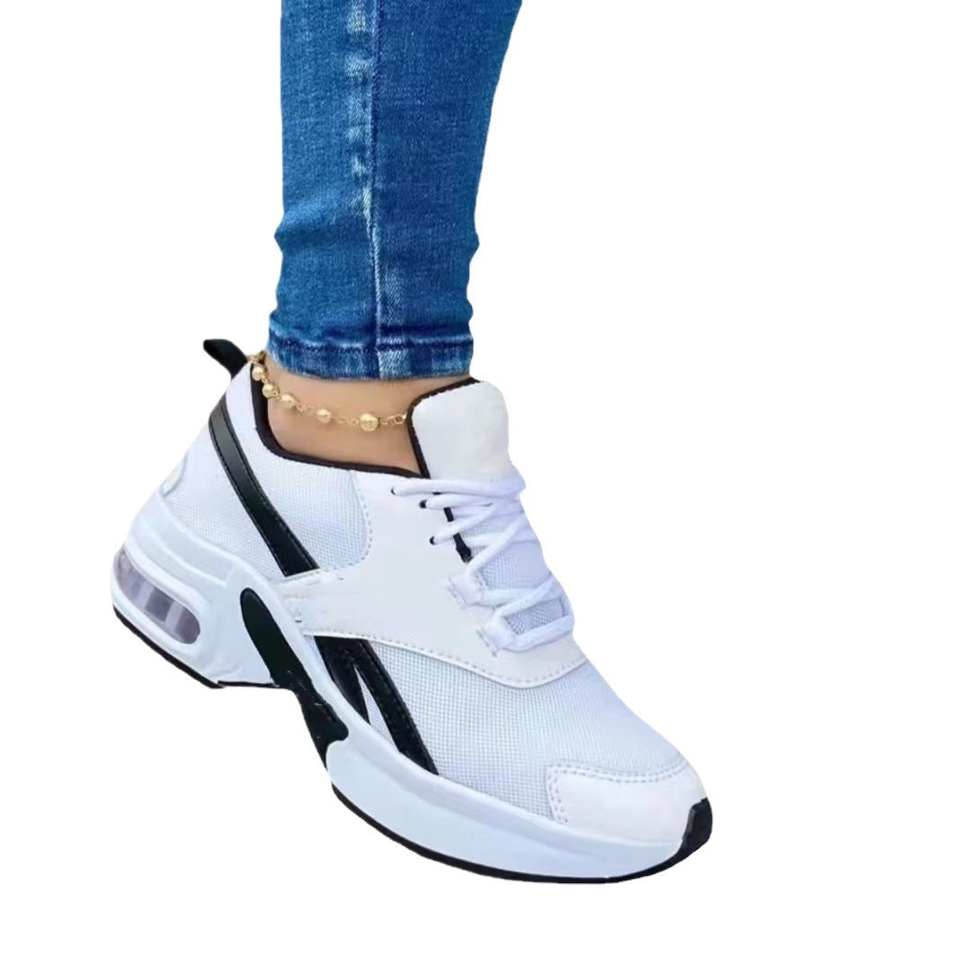 Damen nan trendiger Plateau-Sneaker mit sichtbarer Luftkammer und atmungsaktivem Mesh Drune