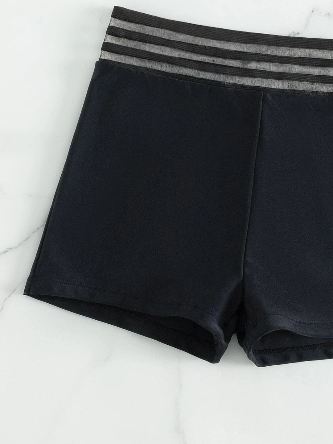 Damen Sportlicher Badeanzug mit Netzdetails Drune