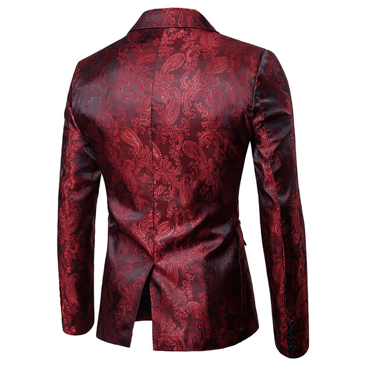 Herren elegantes Anzug-Set mit feinem Paisleymuster Drune