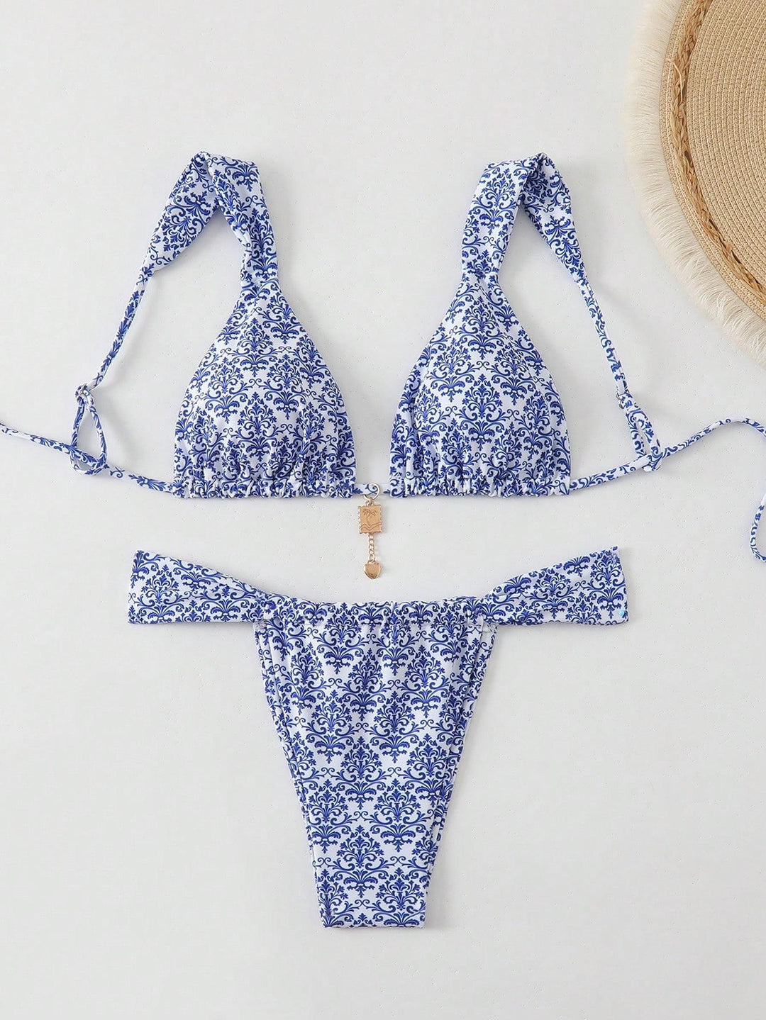 Damen Triangel-Bikini mit verspieltem Mustermix Drune