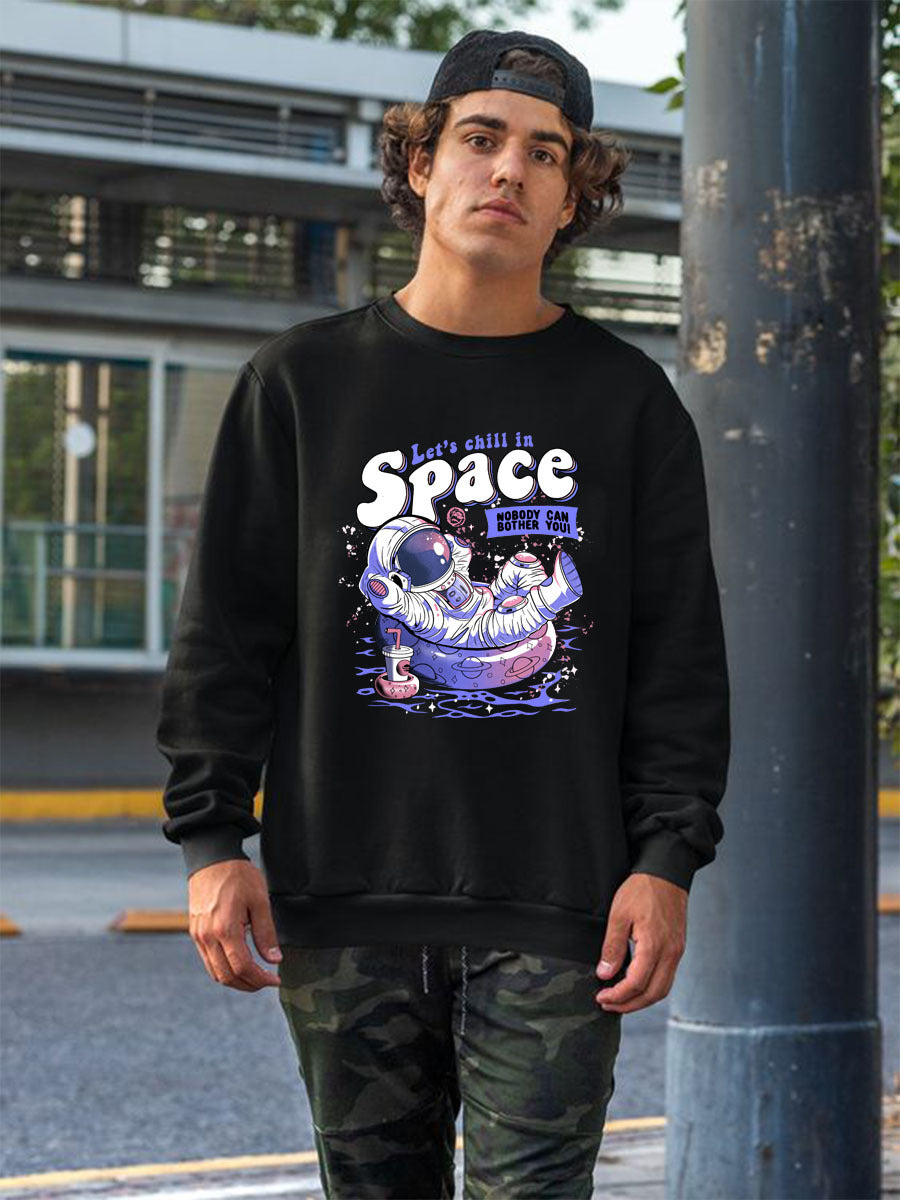 Damen Sweatshirt mit kreativem Astronauten-Design Drune