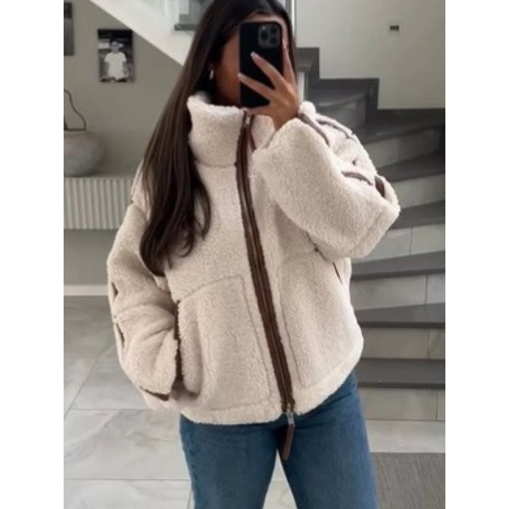 Damen Fleecejacke mit stylischen Details Drune