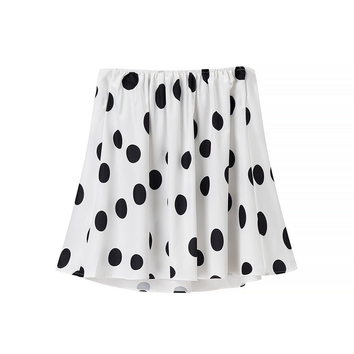 Damen Culotte mit Punkten und elastischem Bund Drune