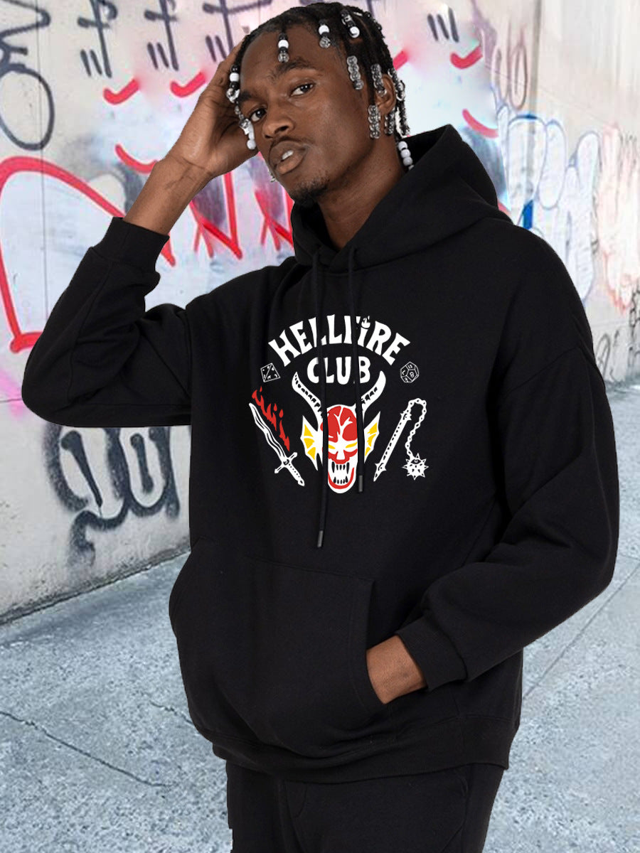 Herren Kapuzenpullover mit auffälligem Motiv und einzigartigem Druck Drune